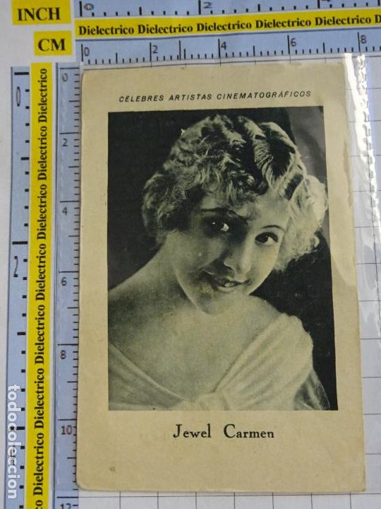 Kino: FOTO CROMO DE CINE. CHOCOLATE E. JUNCOSA. C&Eacute;LEBRES ARTISTAS CINEMATOGR&Aacute;FICOS. D 20 JEWEL CARMEN