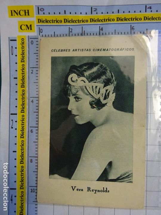Cine: FOTO CROMO DE CINE. CHOCOLATE E. JUNCOSA. C&Eacute;LEBRES ARTISTAS CINEMATOGR&Aacute;FICOS. F 2 VERA REYNOLDS