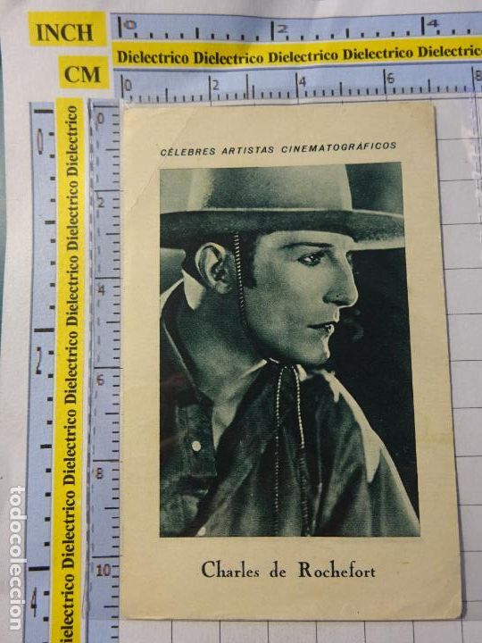 Cinema: FOTO CROMO DE CINE. CHOCOLATE E. JUNCOSA. C&Eacute;LEBRES ARTISTAS CINEMATOGR&Aacute;FICOS. E 1 CHARLES ROCHEFORT