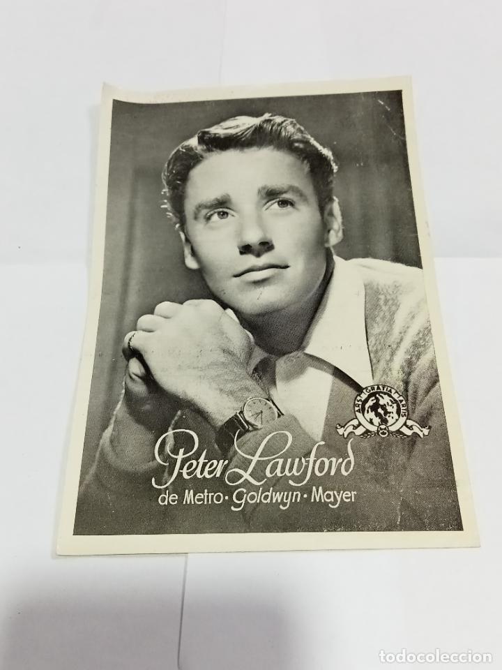 Cin&eacute;ma: OBSEQUIO REVISTA FLORITA. N&ordm; 7. ARTISTAS DE LA PANTALLA. PETER LAWFORD. 12 X 17 CM. VER
