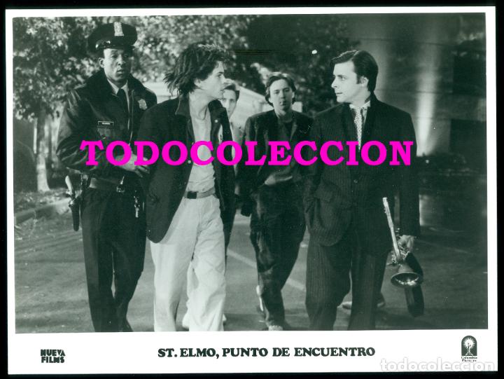 Cine: ST. ELMOS, PUNTO DE ENCUENTRO FOTOGRAFIA ORIGINAL Emilio Est&eacute;vez, Rob Lowe, Andrew McCarthy 20 25 CM