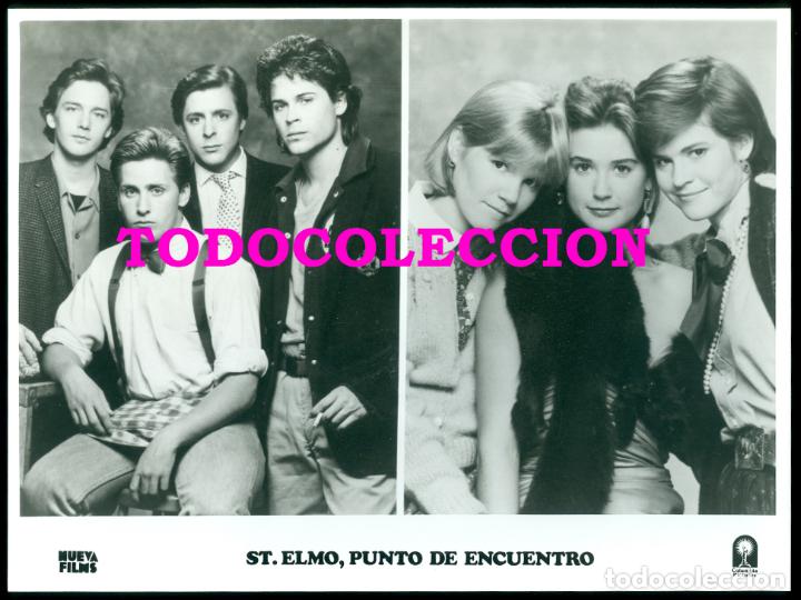 Cine: ST. ELMOS, PUNTO DE ENCUENTRO FOTOGRAFIA ORIGINAL Emilio Est&eacute;vez, Rob Lowe, Andrew McCarthy 20 25 CM