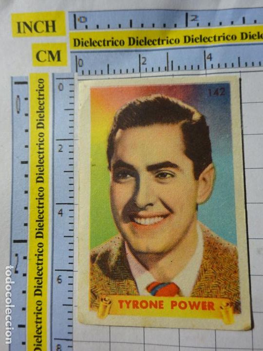 Cinema: ANTIGUO CROMO DE CINE. ARTISTAS CINEMATOGR&Aacute;FICOS ESTRELLAS FAMOSAS. 142 TYRONE POWER 10