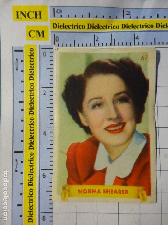 Cinema: ANTIGUO CROMO DE CINE. ARTISTAS CINEMATOGR&Aacute;FICOS ESTRELLAS FAMOSAS. 67 NORMA SHEARER 81