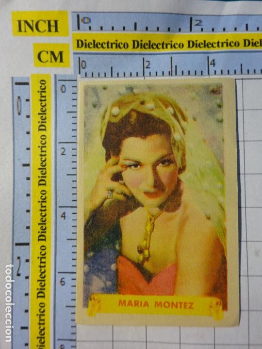 Kino: ANTIGUO CROMO DE CINE. ARTISTAS CINEMATOGR&Aacute;FICOS ESTRELLAS FAMOSAS. 46 MARIA MONTEZ 88