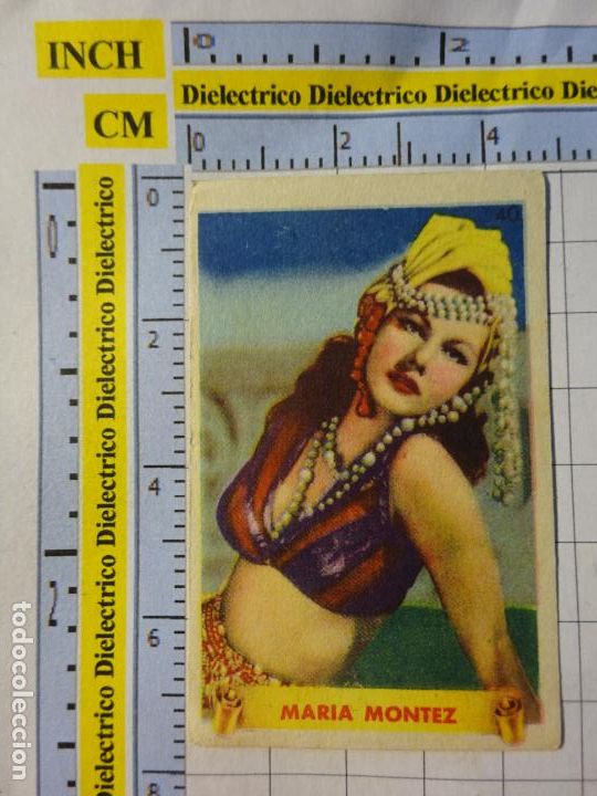 Kino: ANTIGUO CROMO DE CINE. ARTISTAS CINEMATOGR&Aacute;FICOS ESTRELLAS FAMOSAS. 40 MARIA MONTEZ 96