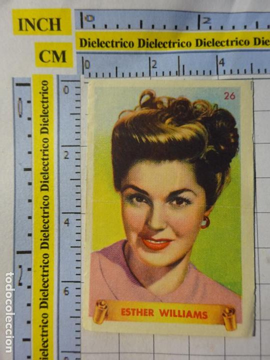 Cinema: ANTIGUO CROMO DE CINE. ARTISTAS CINEMATOGR&Aacute;FICOS ESTRELLAS FAMOSAS. 26 ESTHER WILLIAMS 106