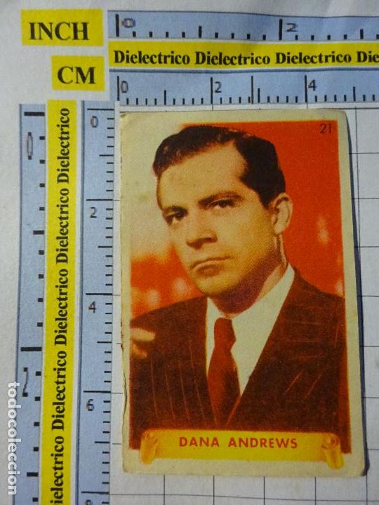 Cin&eacute;ma: ANTIGUO CROMO DE CINE. ARTISTAS CINEMATOGR&Aacute;FICOS ESTRELLAS FAMOSAS. 21 DANA ANDREWS 111