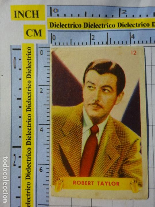Cinema: ANTIGUO CROMO DE CINE. ARTISTAS CINEMATOGR&Aacute;FICOS ESTRELLAS FAMOSAS. 12 ROBERT TAYLOR 118
