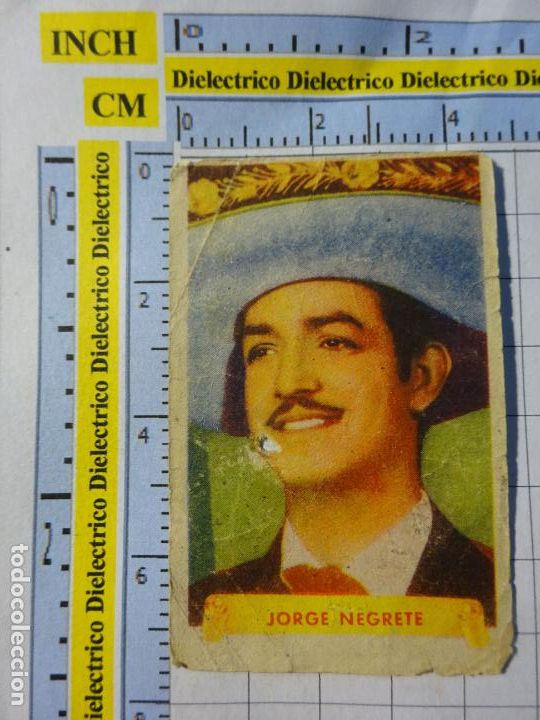 Kino: ANTIGUO CROMO DE CINE. ARTISTAS CINEMATOGR&Aacute;FICOS ESTRELLAS FAMOSAS. JORGE NEGRETE. 124