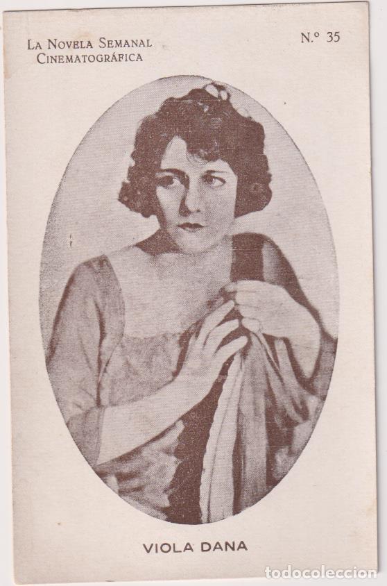 Cine: Postal (14x9) La Novela Semanal Cinematogr&aacute;fica n&ordm; 35. Viola Dana
