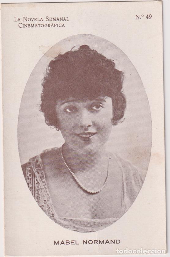 Cine: Postal (14x9) La Novela Semanal Cinematogr&aacute;fica n&ordm; 49. Mabel Normand