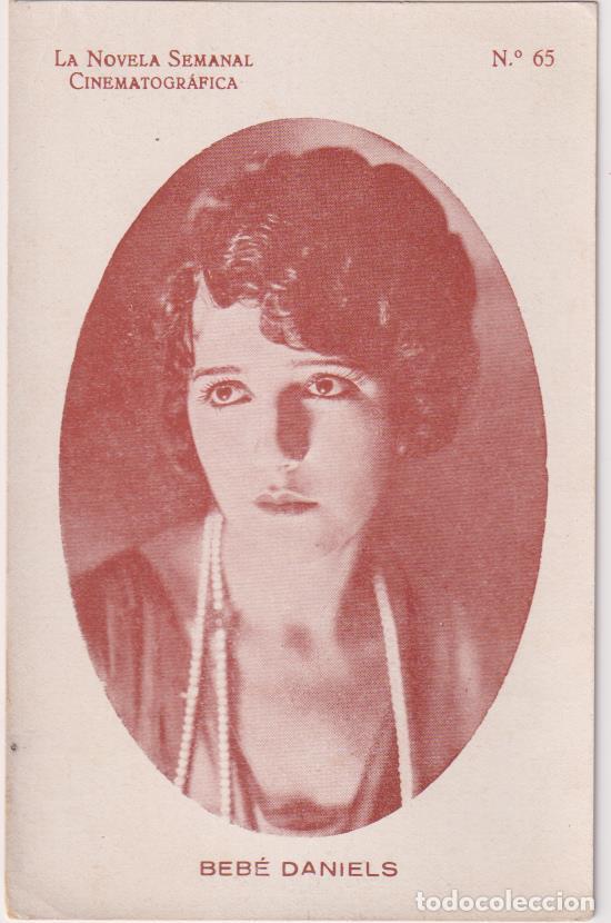 Cine: Postal (14x9) La Novela Femenina Cinematogr&aacute;fica n&ordm; 65. Beb&eacute; Daniels
