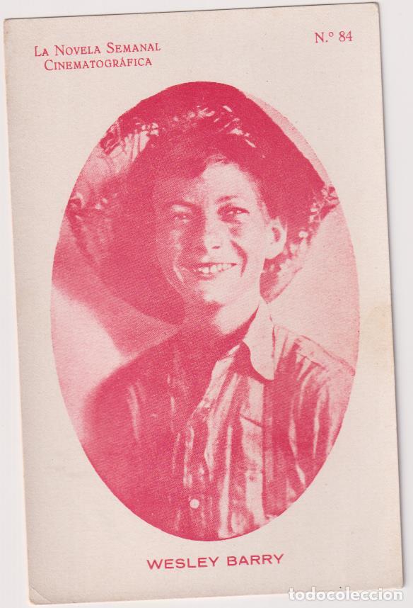Cine: Postal (14x9) La Novela Femenina Cinematogr&aacute;fica n&ordm; 84. Wesley Barry