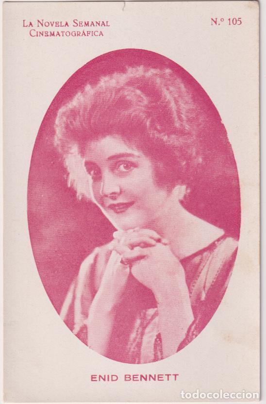 Cine: Postal (14x9) La Novela Femenina Cinematogr&aacute;fica n&ordm; 105. Enid Bennett