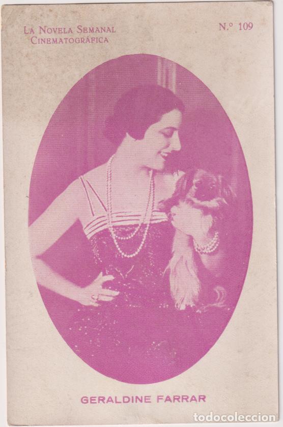 Cine: Postal (14x9) La Novela Femenina Cinematogr&aacute;fica n&ordm; 109. Geraldine Farrar