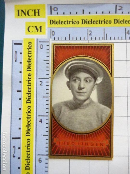 Cinema: ANTIGUO CROMO CINE ESTRELLAS. CIGARROS 2 1/2 LLOYD BUNTE FILMBILDER ALEMANIA. 468 THEO LINGEN