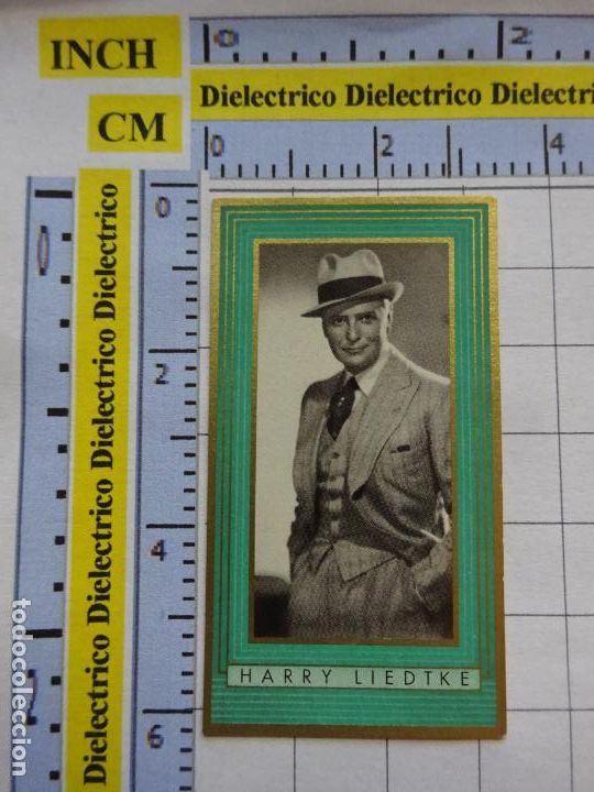 Cinema: ANTIGUO CROMO CINE ESTRELLAS. CIGARROS 2 1/2 LLOYD BUNTE FILMBILDER ALEMANIA. 368 HARRY LIEDTKE