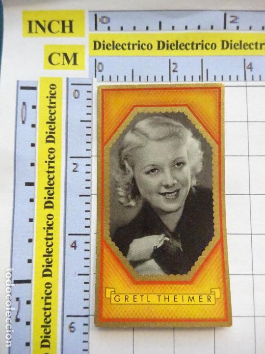 Kino: ANTIGUO CROMO CINE ESTRELLAS CIGARROS 2 1/2 LLOYD BUNTE FILMBILDER ALEMANIA. 327 GRETL THEIMER