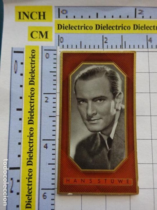 Cinema: ANTIGUO CROMO CINE ESTRELLAS CIGARROS 2 1/2 LLOYD BUNTE FILMBILDER ALEMANIA. 315 HANS STUWE