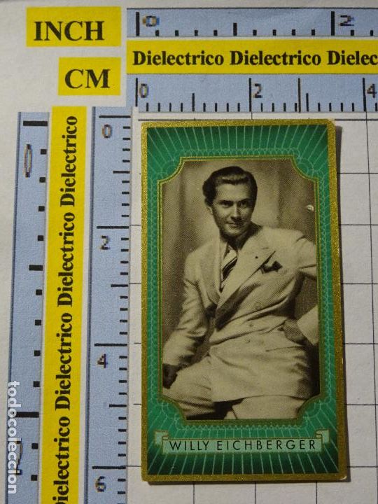 Kino: ANTIGUO CROMO CINE ESTRELLAS CIGARROS ZUBAN 6 BUNTE FILMBILDER ALEMANIA. 277 WILLY EICHBERGER