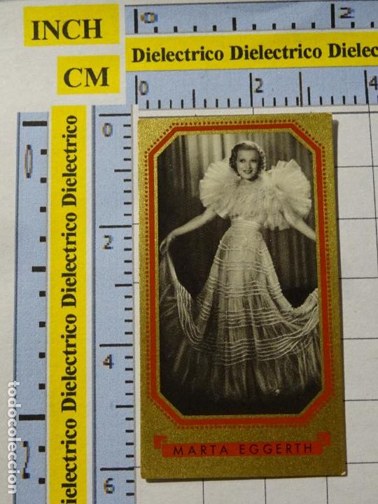 Kino: ANTIGUO CROMO CINE ESTRELLAS CIGARROS ZUBAN 6 BUNTE FILMBILDER ALEMANIA. 344 MARTA EGGERTH