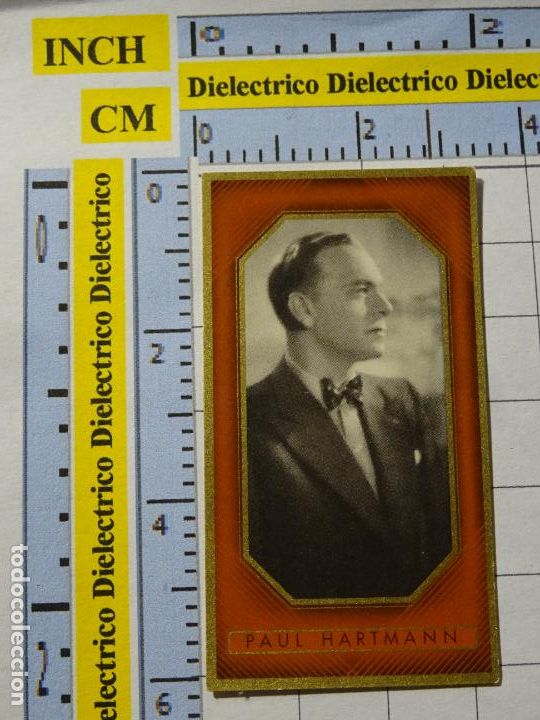 Kino: ANTIGUO CROMO CINE ESTRELLAS CIGARROS ZUBAN 6 BUNTE FILMBILDER ALEMANIA. 397 PAUL HARTMANN