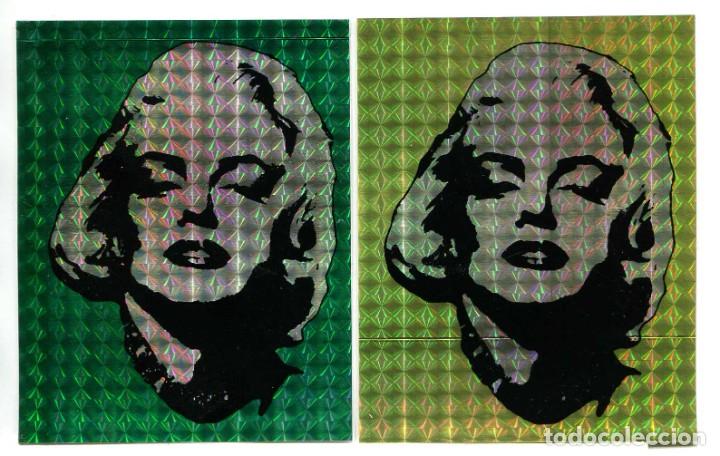 Cine: MARILYN MONROE. 2 ADHESIVOS BRILLANTES.