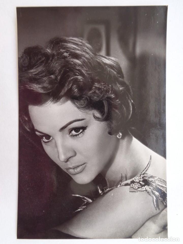 Cine: POSTAL DE SARA MONTIEL EN &uml; MI ULTIMO TANGO &uml;, 1960. OBSEQUIO DE KORES, CARBOPLAN