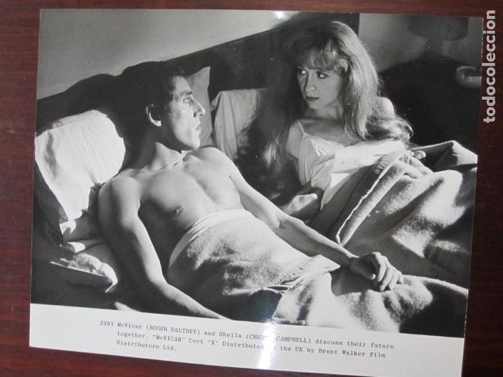 Cine: McVicar - foto original b/n - Roger Daltrey The Who - Cheryl Campbell