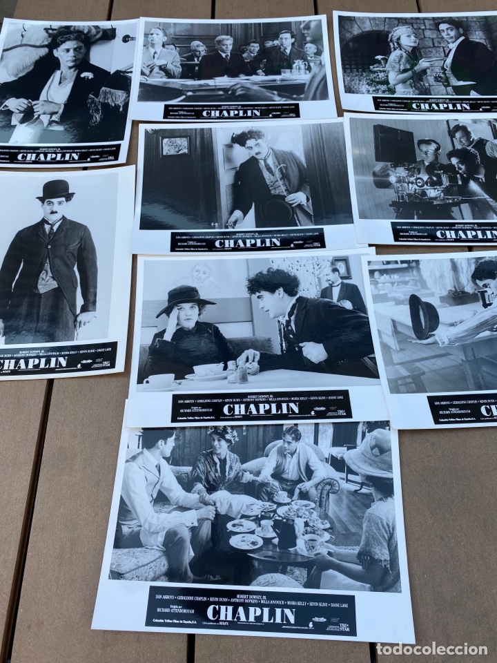 Cine: 9 fotocromos Chaplin - Robert Downey JR .