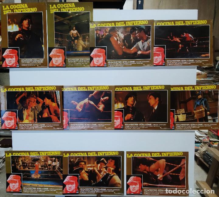 Cine: La cocina del infierno. Sylvester Stallone, Lee Canalito, Armand Assante 11 FOTOCROMOS ORIGINALES