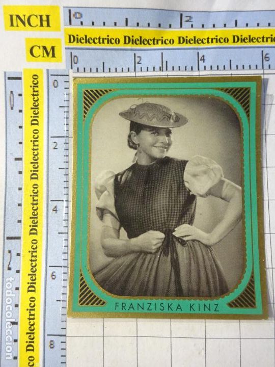 Kino: CROMO FOTOCROMO CINE ACTRIZ ACTOR. CIGARROS SCHWARZ WEISS BUNTE FILMBILDER 479 FRANZISKA KINZ 12