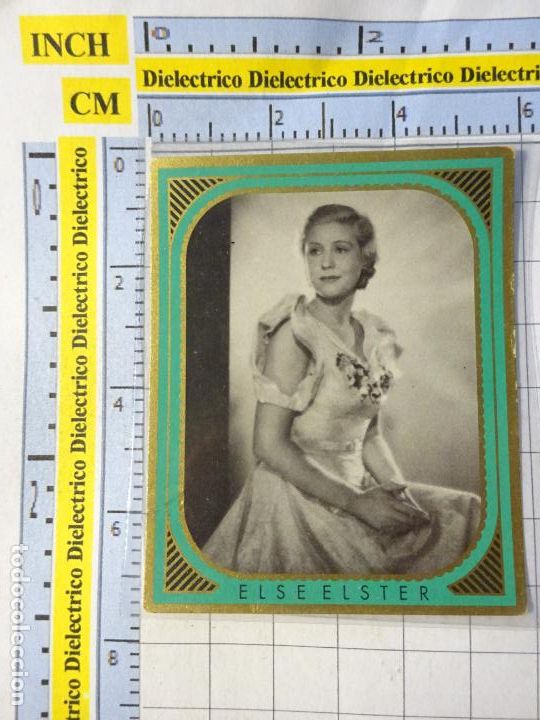 Kino: CROMO FOTOCROMO CINE ACTRIZ ACTOR. CIGARROS SCHWARZ WEISS BUNTE FILMBILDER 323 ELSE ELSTER 13