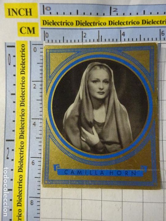 Kino: CROMO FOTOCROMO CINE ACTRIZ ACTOR. CIGARROS SCHWARZ WEISS BUNTE FILMBILDER 402 CAMILLA HORN 18