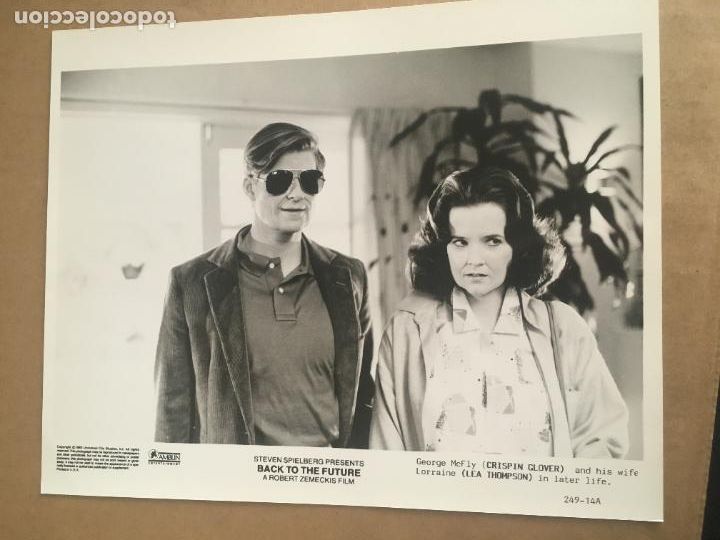 Cine: regreso al futuro back to the future crispin glover lea thomson foto original estreno