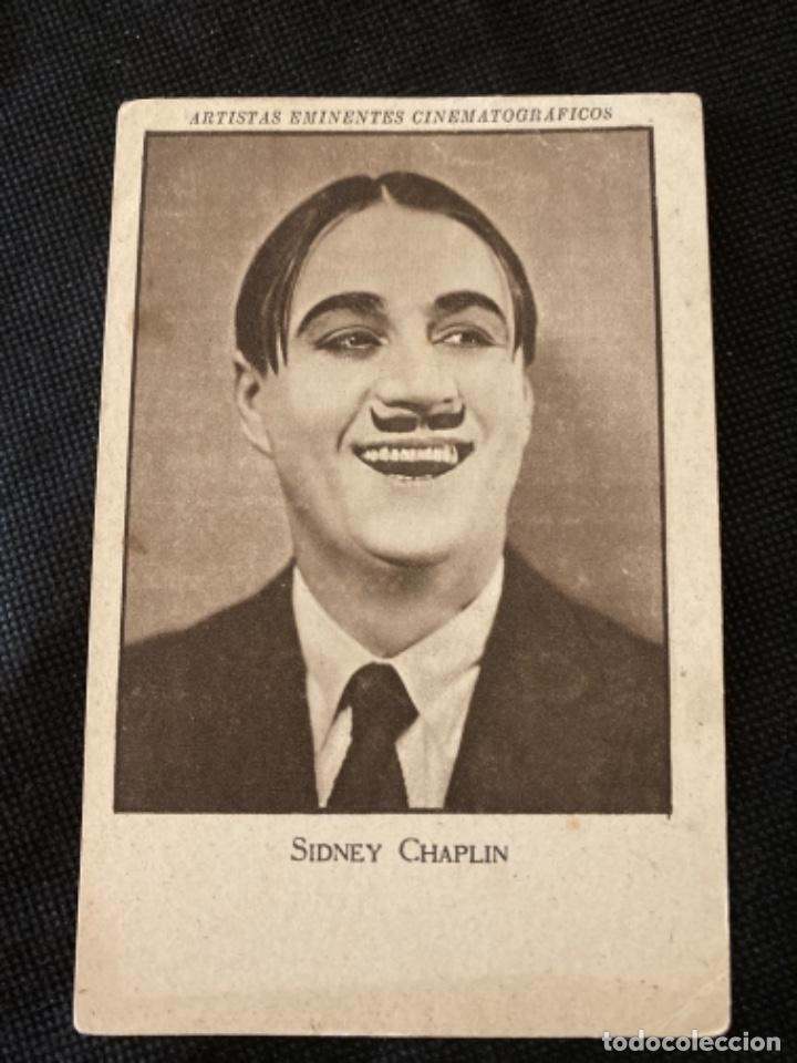 Cine: Cromo cine artistas eminentes cinematograficos Serie VII 8 Sidney Chaplin