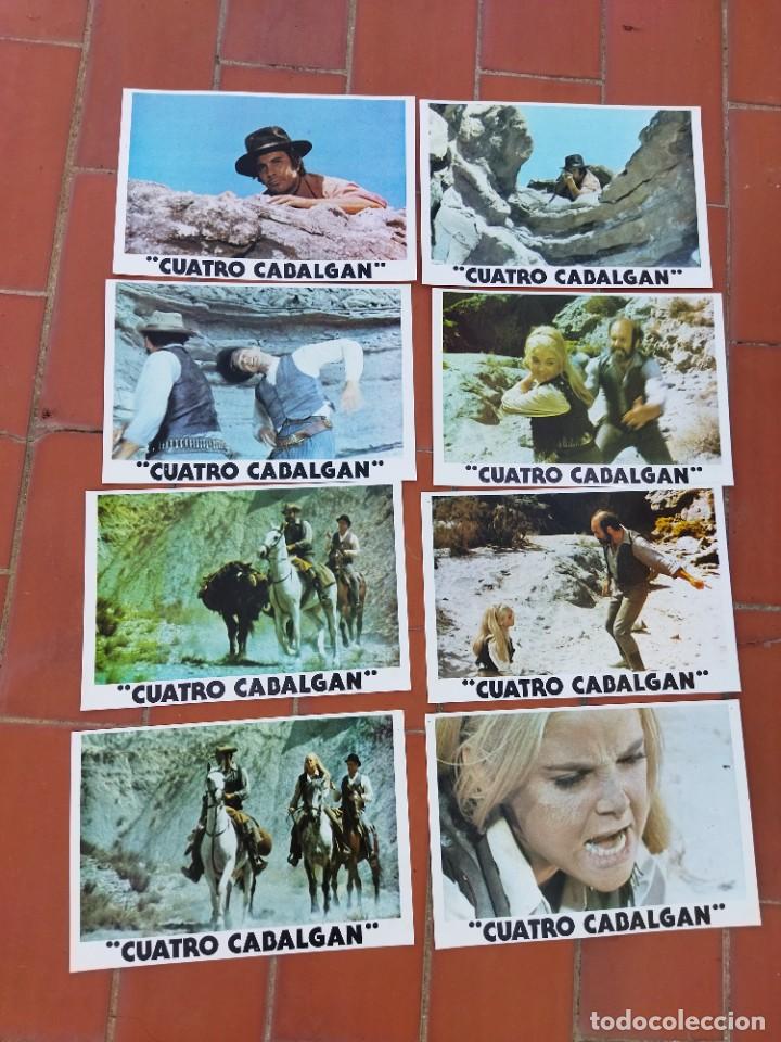 Kino: fotocromos 8 de cine movie ver fotos CUATRO CABALGAN muy bien conservados
