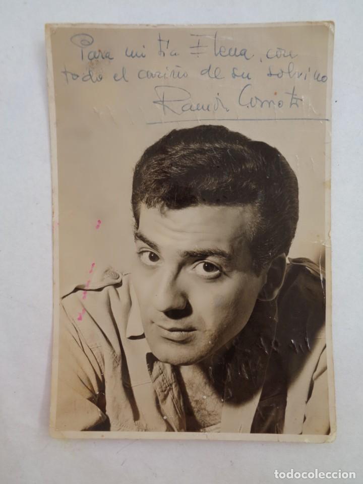 Cine: FOTO ORIGINAL CON DEDICATORIA Y FIRMA MANUSCRITA DEL ACTOR RAMON CORROTO. DE BESABE .. 12 X 17 CM