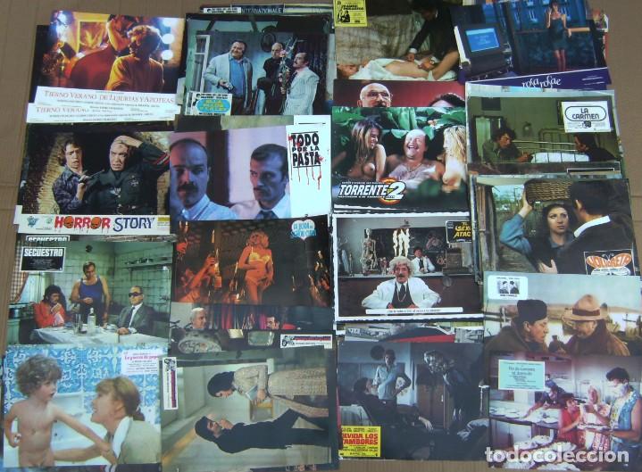 Cine: Lote de 65 fotocromos (lobby cards) de 17 pel&iacute;culas -ver lista-