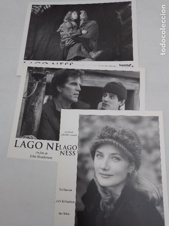 Cine: 3 FOTOS PROMOCIONALES LAGO NESS DE JOHN HENDERSON B/N 24 *18,5