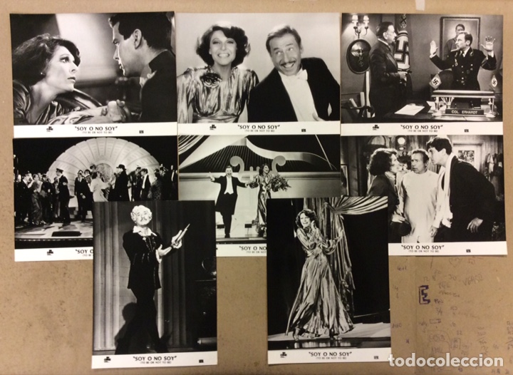 Cine: SOY O NO SOY (1983 MEL BROOKS). LOTE DE 8 FOTOGRAF&Iacute;AS PROMOCIONALES EN B/N DE LA PEL&Iacute;CULA