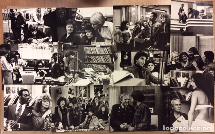 Cine: F.M. FIEBRE MUSICAL (1978 MICHAEL BRANDON). LOTE DE 12 FOTOGRAF&Iacute;AS PROMOCIONALES EN B/N