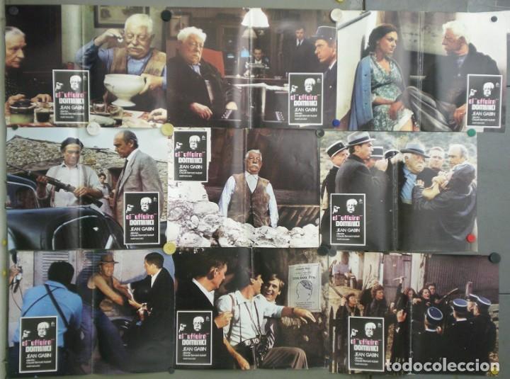 Cine: RO33D EL AFFAIRE DOMINICI JEAN GABIN SET 9 FOTOCROMOS ORIGINAL ESTRENO