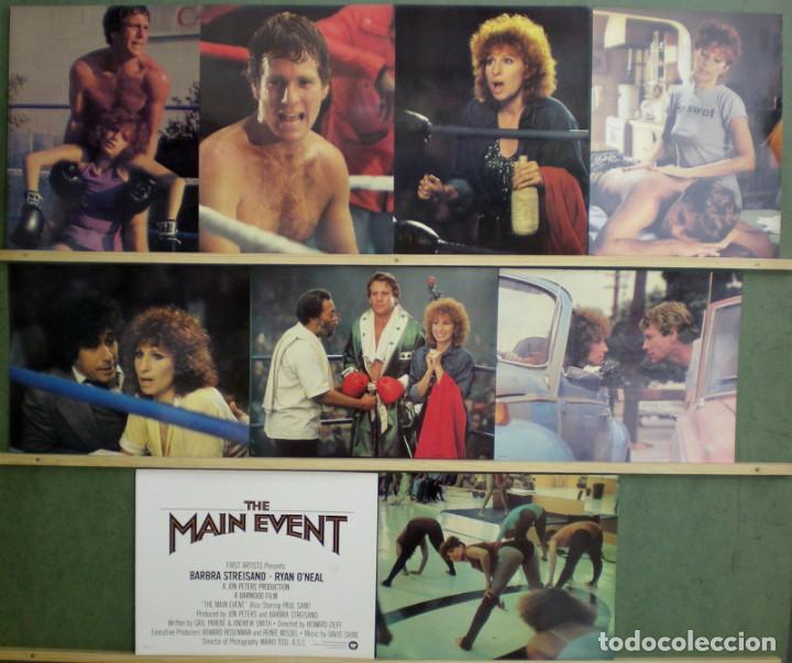 Cine: RU22D SCJ COMBATE DE FONDO BARBRA STREISAND BOXEO SET COMPLETO 9 LOBBY CARDS ORIGINAL AMERICANO