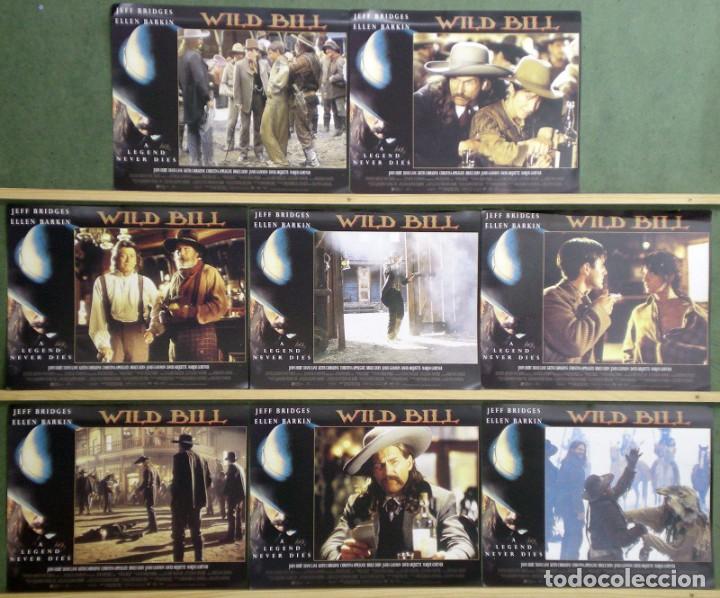 Cine: TK43D WILD BILL JEFF BRIDGES ELLEN BARKIN SET COMPLETO 8 LOBBY CARDS ORIGINAL AMERICANO