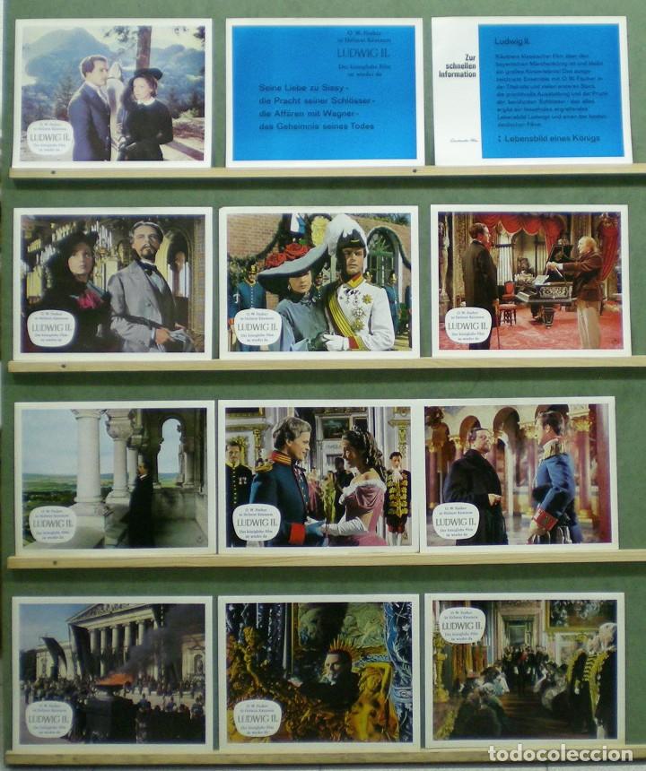 Cinema: TS10D EL REY LOCO LUDWIG II O.W. FISCHER KLAUS KINSKI MARIANNE KOCH SET 20 FOTOCROMOS ORIG ALEMAN