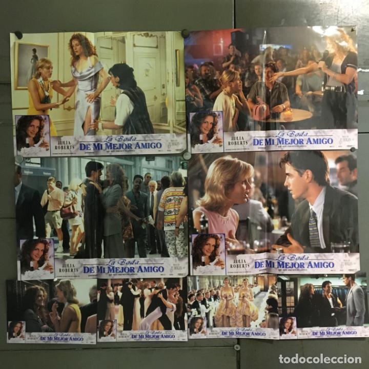 Cine: ABO78 LA BODA DE MI MEJOR AMIGO JULIA ROBERTS CAMERON DIAZ SET COMPLETO 8 FOTOCROMOS ORIG ESTRENO