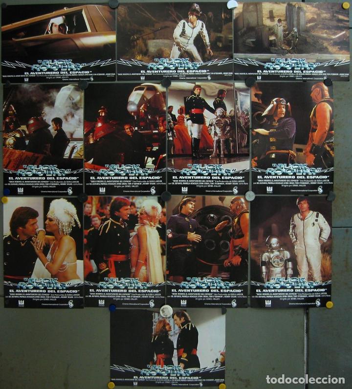 Cine: SCDO 618 BUCK ROGERS EL AVENTURERO DEL ESPACIO SERIE TV SET SCIFI COMPLETO 12 FOTOCROMOS ORG ESTRENO