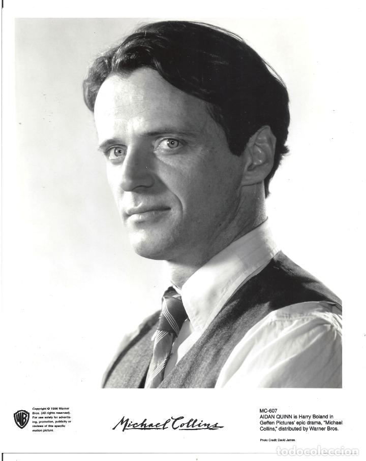 Cine: F32343 AIDAN QUINN MICHAEL COLLINS FOTO B/N ORIGINAL AMERICANA FOTOGRAFO DAVID JAMES